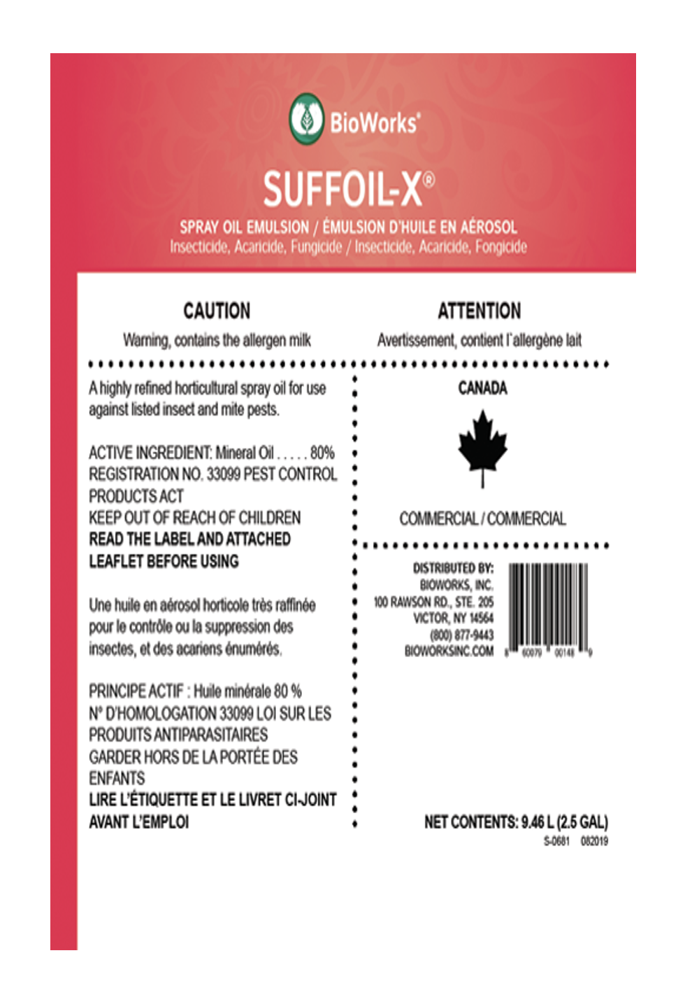 SUFFOIL-X Spray Oil Emulsion - QualiCan QAP Services Inc.